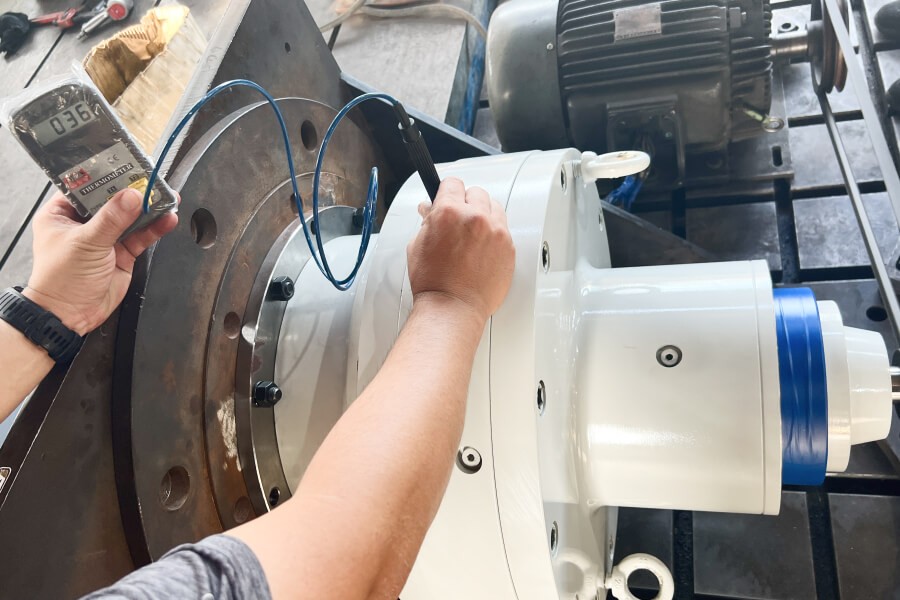 Why are cyclo gearboxes used in industrial centrifuges?