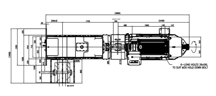 What is included in the Transcyko coal conveyor gearbox solution?